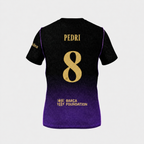 Camiseta Segunda Equipación Barcelona 26/27 — Pedri 8 — Sin Parche — vista trasera sin parche