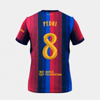 Camiseta Versión Jugador Primera Equipación Barcelona 26/27 — Pedri 8 — Sin Parche — vista trasera sin parche