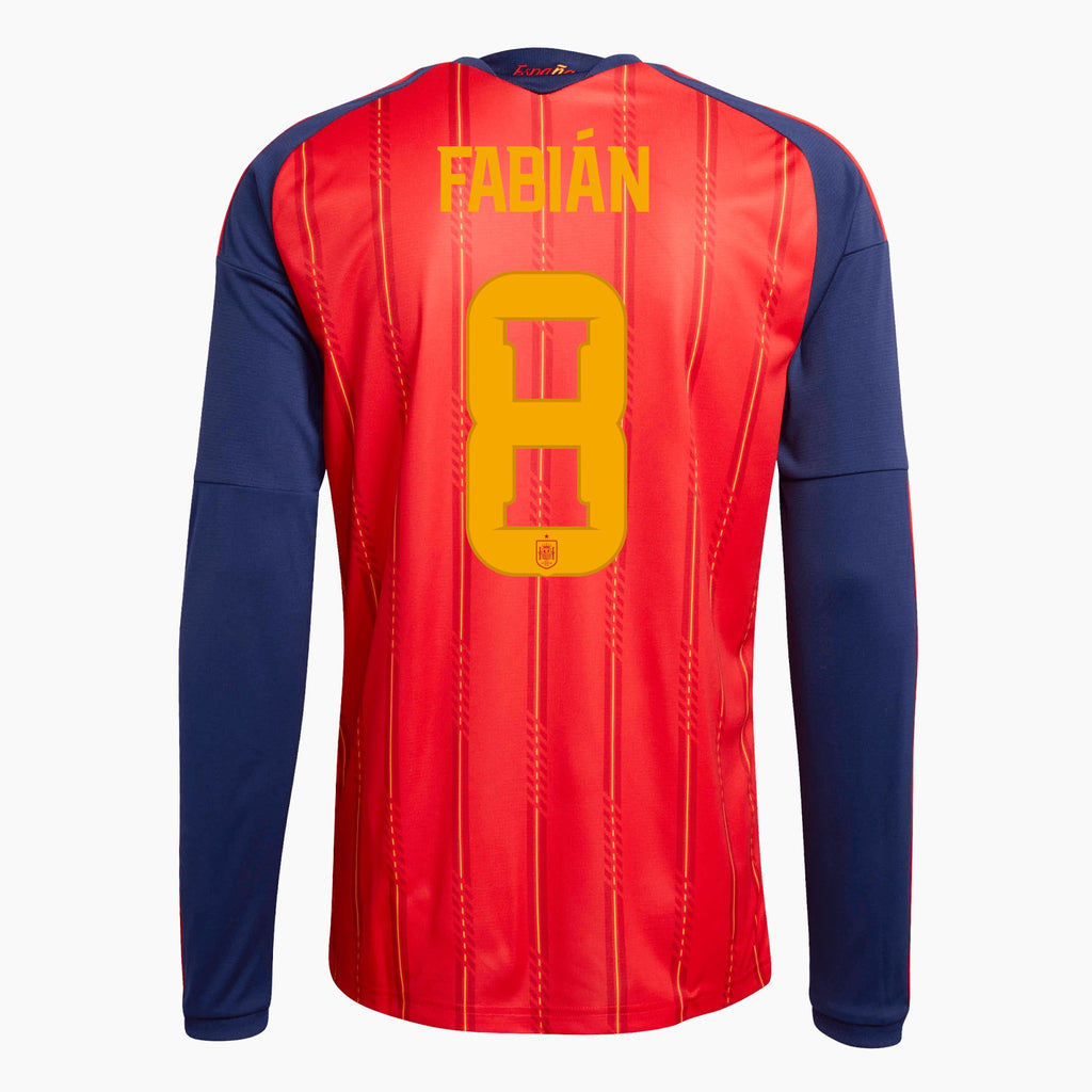 Camiseta Manga Larga Primera Equipación Mundial 2026 — Fabián 8