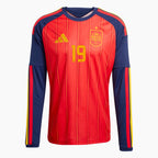 Camiseta Manga Larga Primera Equipación Mundial 2026 — Lamine Yamal 19 — Vista 2