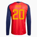 Camiseta Manga Larga Primera Equipación Mundial 2026 — Pedri 20