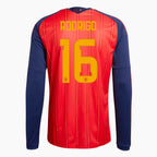 Camiseta Manga Larga Primera Equipación Mundial 2026 — Rodrigo 16