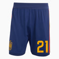 Pantalón Corto Primera Equipación 2026 — Dorsal 21