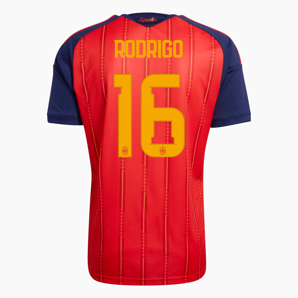 Camiseta Niño Primera Equipación Mundial 2026 — Rodrigo 16