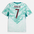 Camiseta Segunda Equipación Portugal Mundial 2026 — Cristiano Ronaldo 7 — frente y espalda