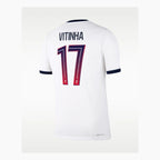 Camiseta PSG 26/27 Vitinha 17, vista trasera