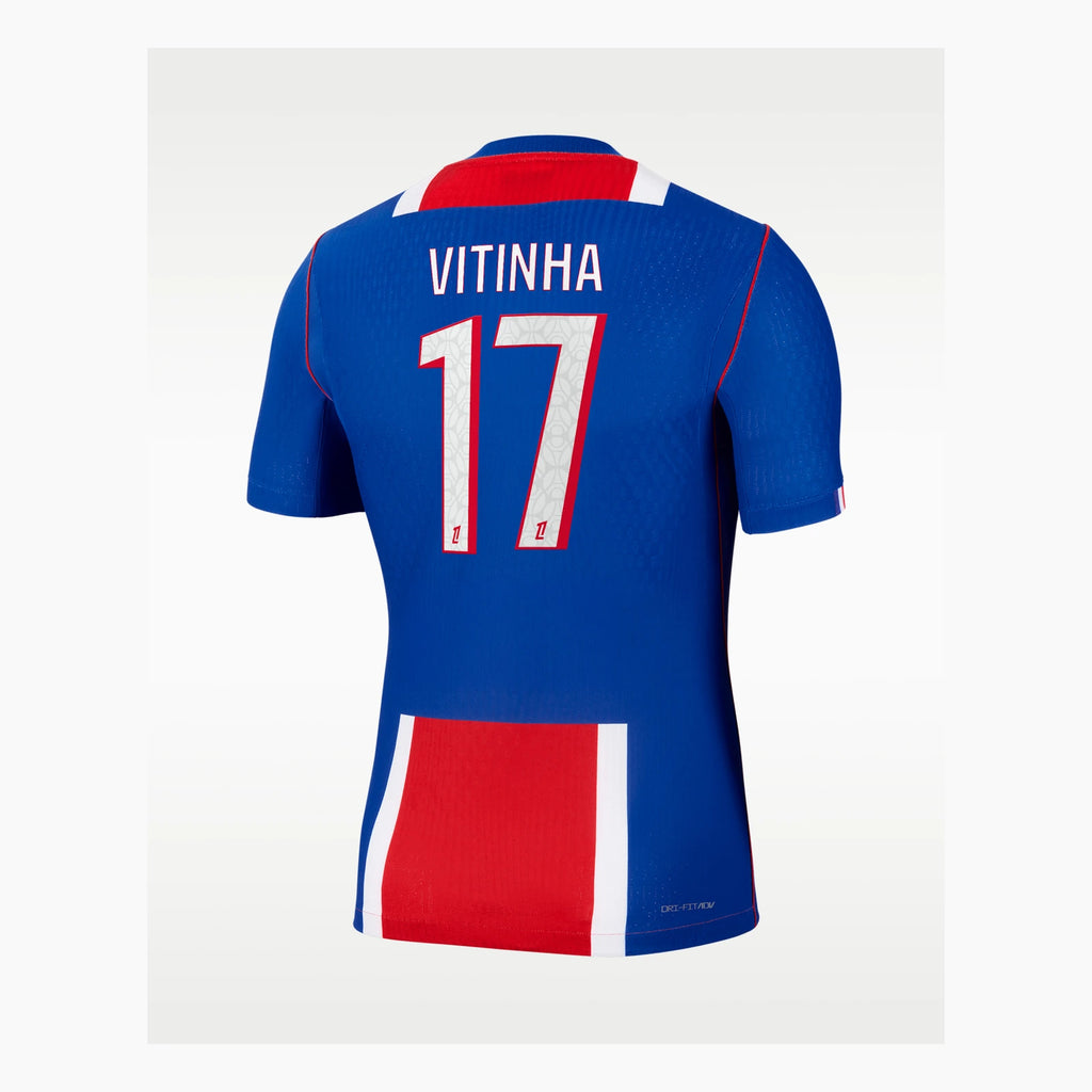 Camiseta PSG 26/27 Vitinha 17, vista trasera