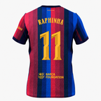 Camiseta Versión Jugador Primera Equipación Barcelona 26/27 — Raphinha 11 — vista trasera sin parche