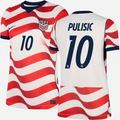 Camiseta Primera Equipación Estados Unidos Mundial 2026 — Christian Pulisic 10 — frente y espalda